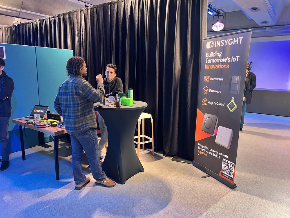 Praten met studenten op de Entrepreneurship days in Delft.